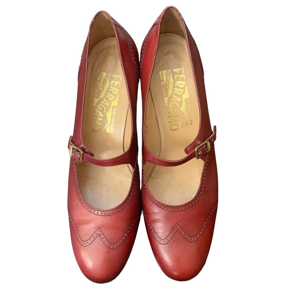 Salvatore Ferragamo Italy Leather Heels